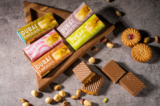 Mini Bars, Max Indulgence [5 mini 500gm bars ]- Pistachi , Lotus , Nuttela ,Coffee , Beuno Kunagfa mini bars [50gm]